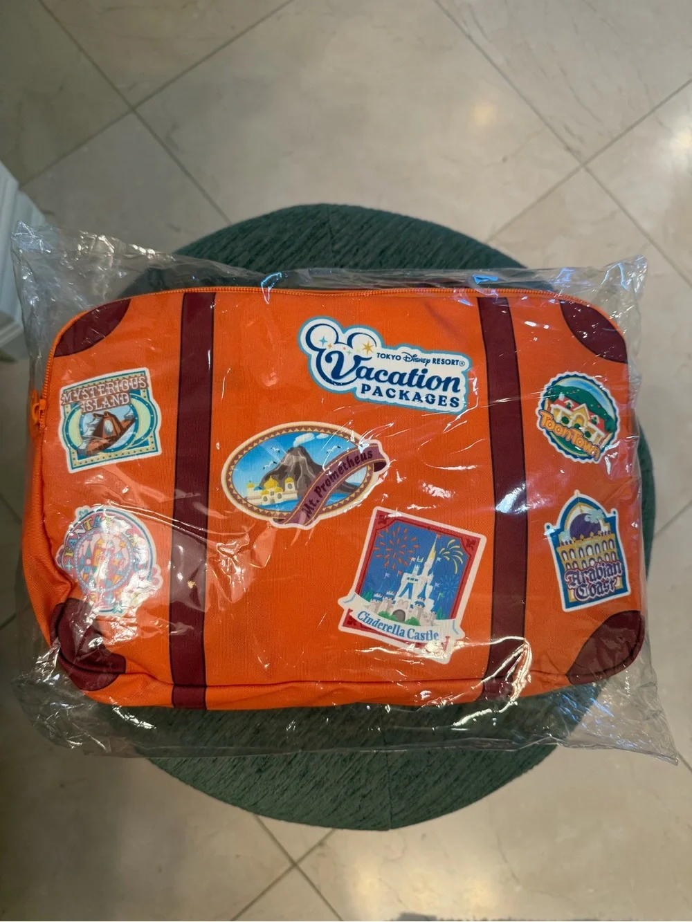 Tokyo Disney Vacation Package Blanket in pouch with Handle NWT exclusive